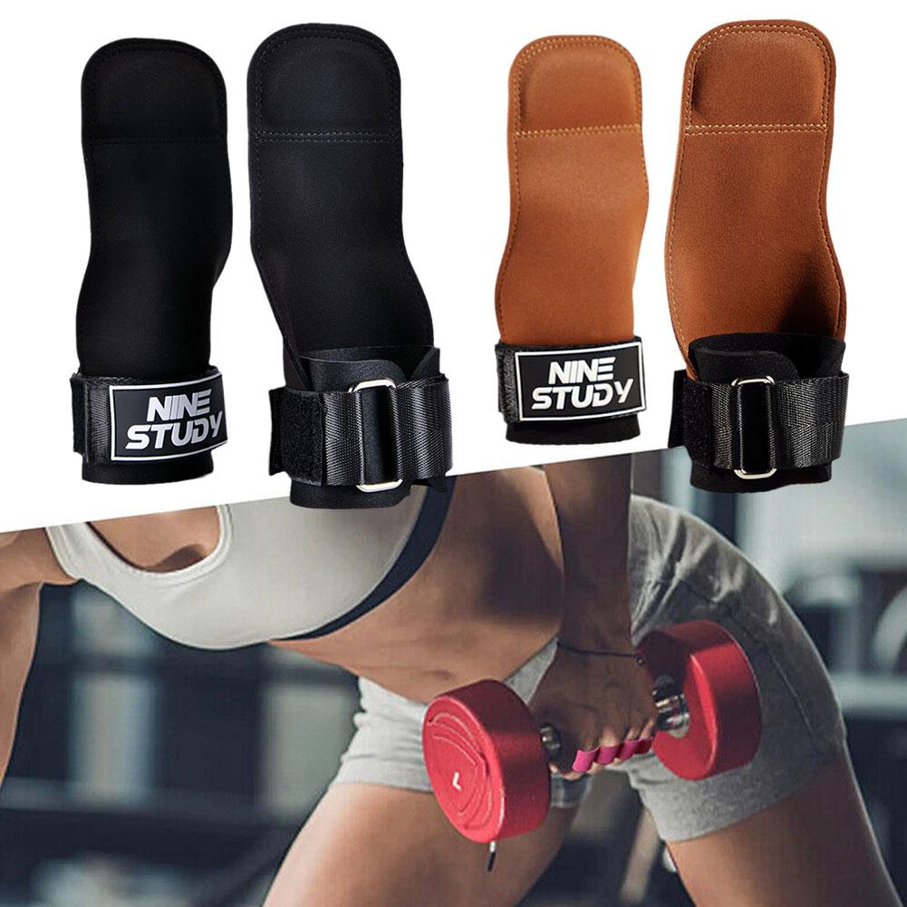 Workout Glove Gym - 3本指牛革ジムグローブ、ウェイトリフティング、パームグリップ、体操ガード、ケトルベル、ハンドプル、プロテクターアップ、w5u6