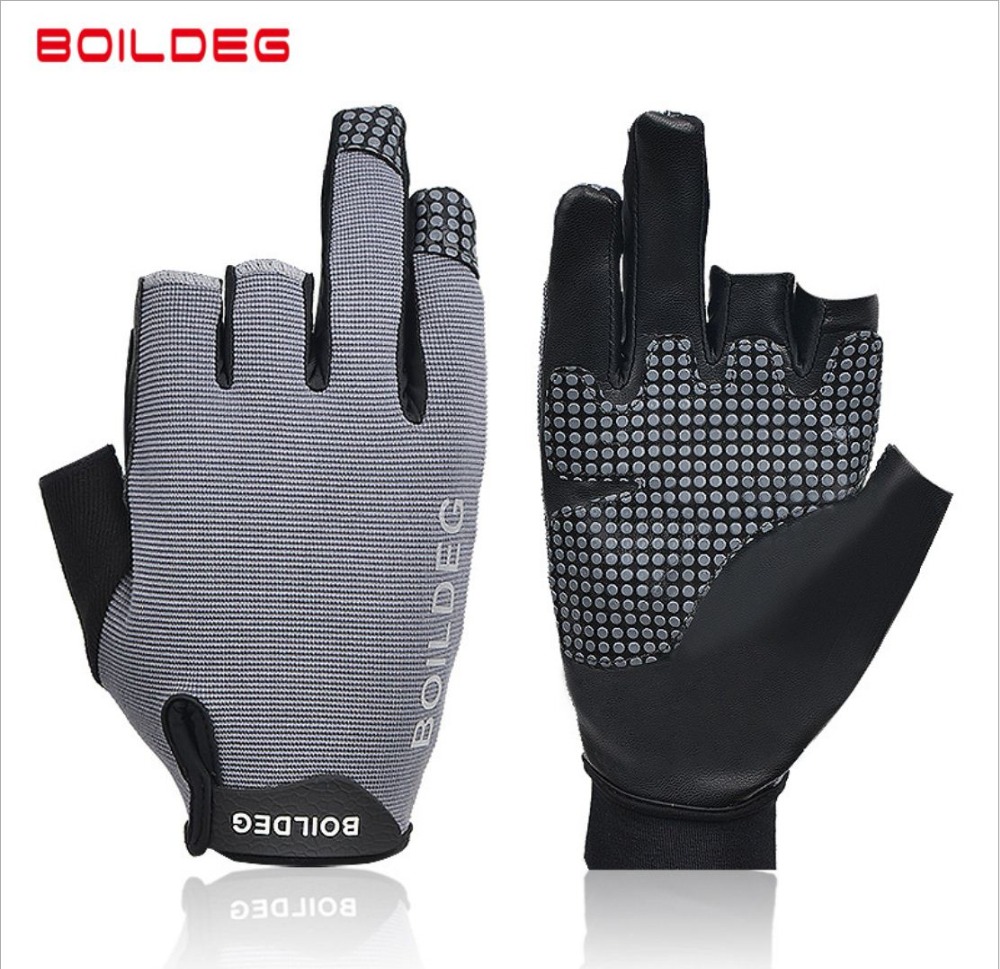 Cut Resistant Glove - 1 ピース Boodun 3 指アンチスキッド釣りグローブ反射屋外漕ぎ手袋帆船耐摩耗性釣道具
