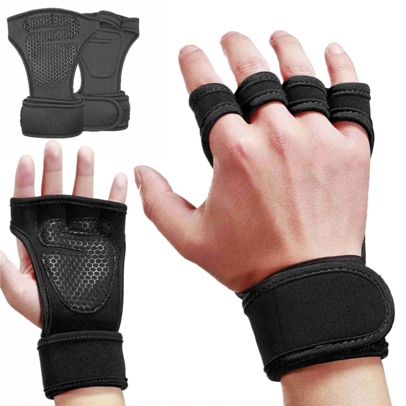Workout Glove Gym - ハーフフィンガーウェイトリフティングトレーニンググローブ男性女性フィットネススポーツ手首手のひらプロテクターグローブ滑り止めジムサイクリンググローブ