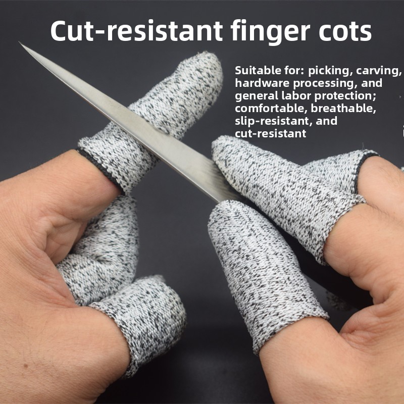 Cut Resistant Glove - 耐切創指カバー、労働保護用園芸耐切創指キャップ、耐摩耗性ピッキング保護指手袋