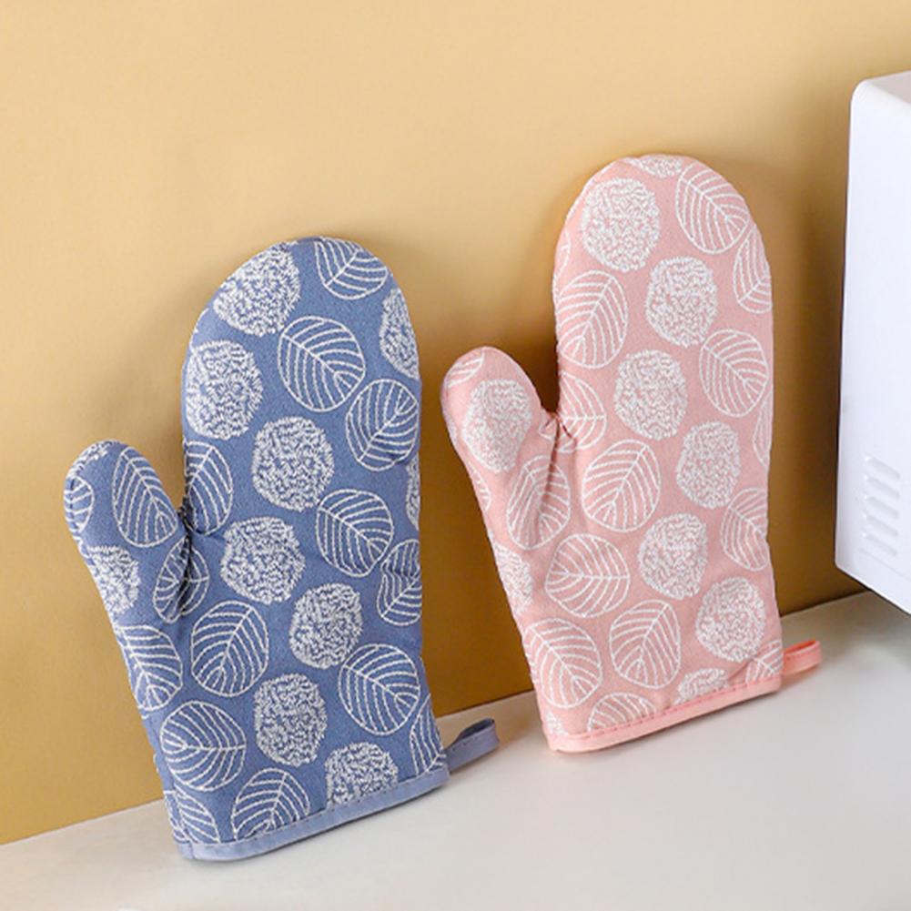 Oven Mitt Silicone - 2個入り耐熱オーブン用手袋、滑り止めシリコンミット、ベーキング、グリル、電子レンジ調理用、熱い料理用グローブ