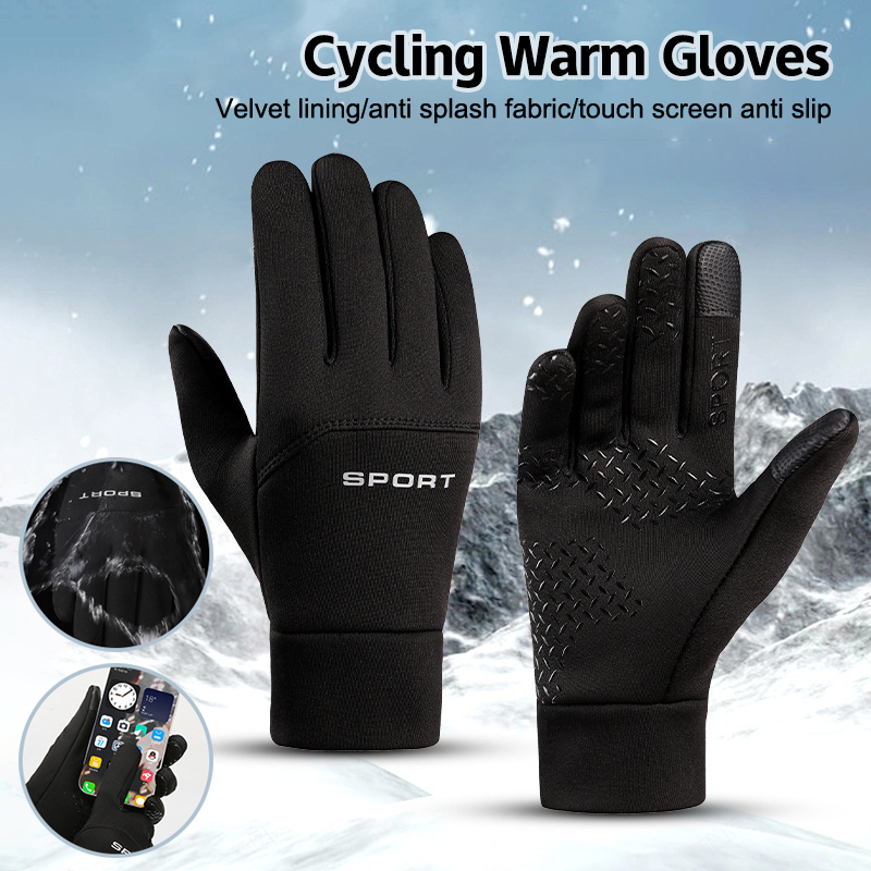 Magic Touch Glove - 男性用フルフィンガーマジックグローブ,アウトドアスポーツ,ランニング,ウォーム,タッチスクリーン,ジム,フィットネス,冬用