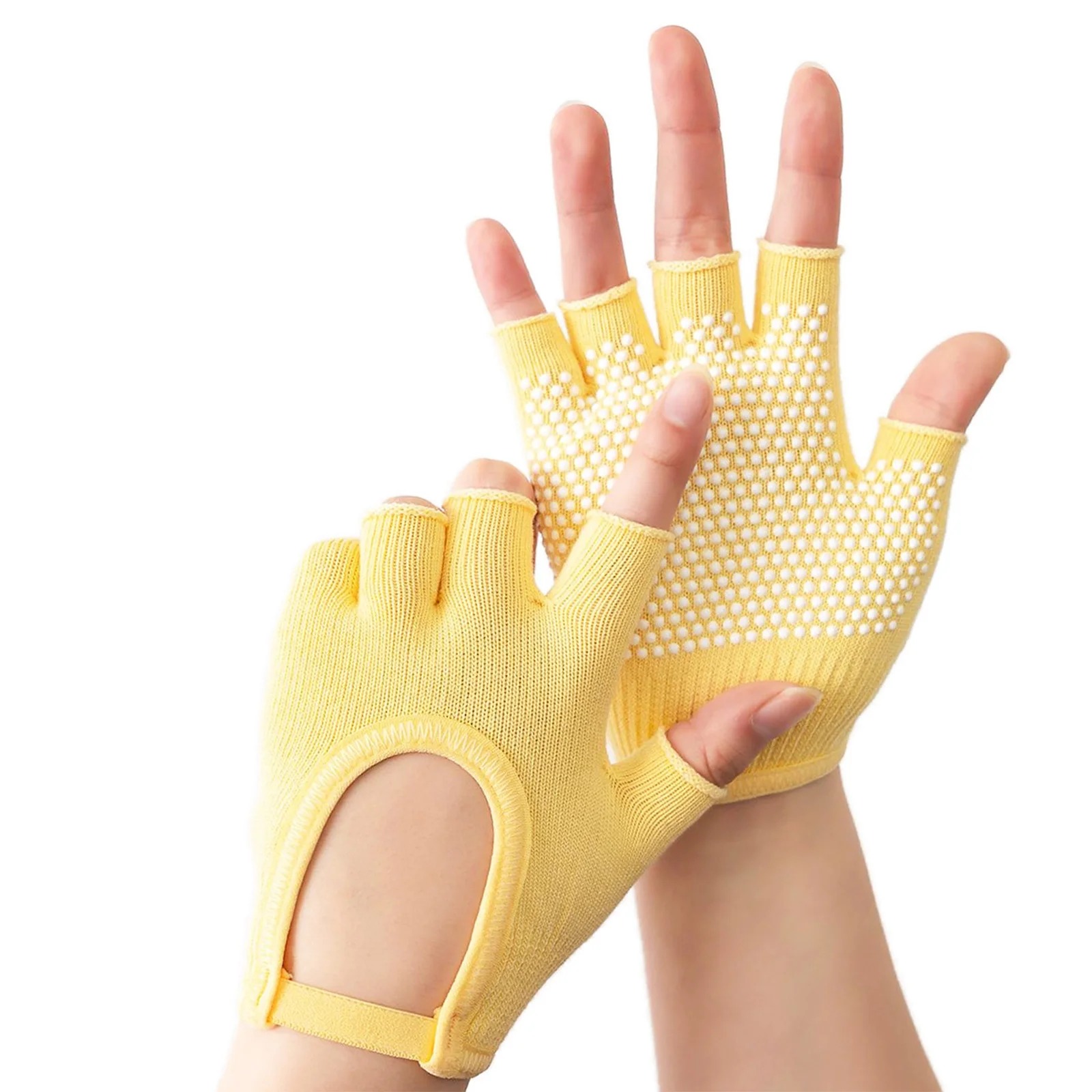 女性用ノンスリップエアリアルヨガグローブスポーツカットアウト - Workout Glove Gym のレビューと価格