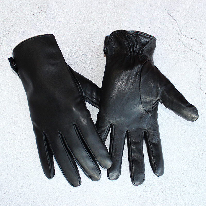 メンズシープスキン手袋ファッションでシンプルな秋のベルベット - Leather Driving Glove のレビューと価格