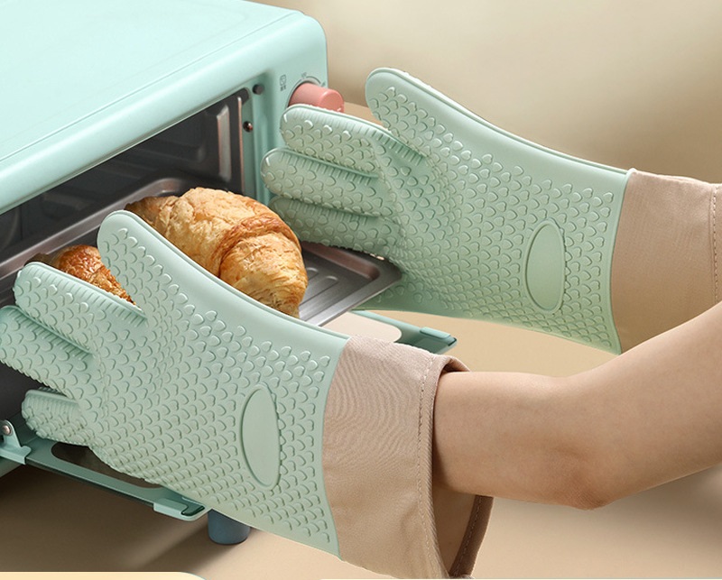 滑り止めシリコンオーブンミット、コットン裏地付き、耐熱キッチ - Oven Mitt Silicone のレビューと価格