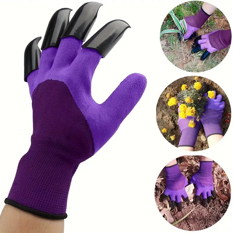 爪付き園芸用手袋 刺し傷に強い 防水 耐摩耗性 草抜き 土掘 - Gardening Glove Waterproof のレビューと価格