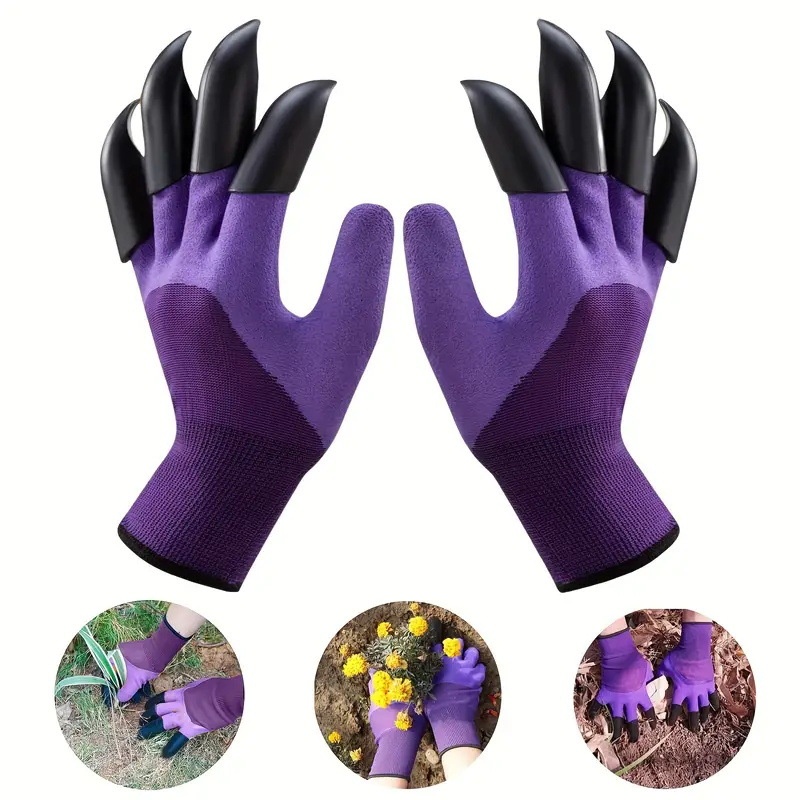 爪付き園芸用手袋 刺し傷に強い 防水 耐摩耗性 草抜き 土掘 - Gardening Glove Waterproof のレビューと価格