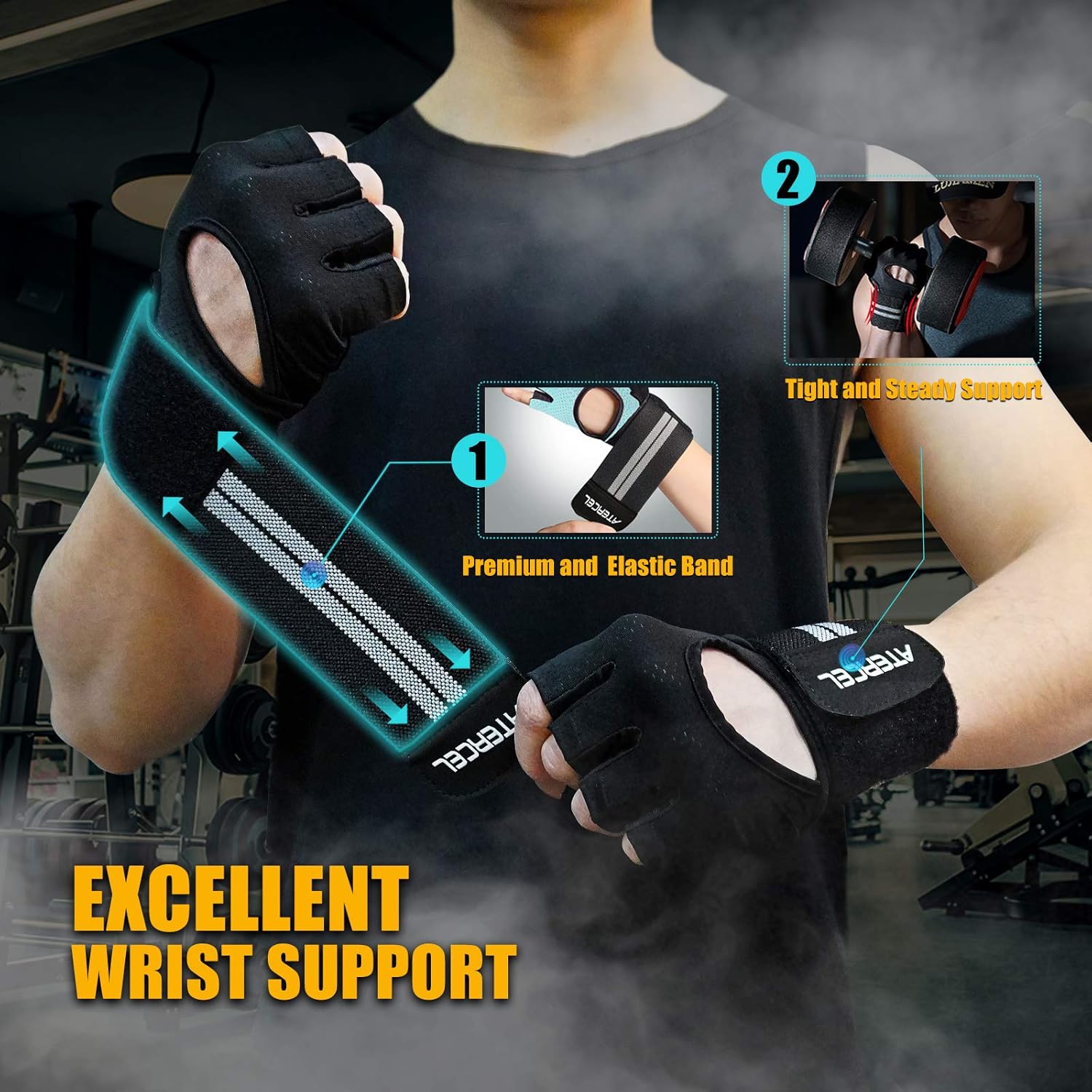 ATERCEL ウェイトリフティンググローブ 通気性のあるワ - Workout Glove Gym のレビューと価格