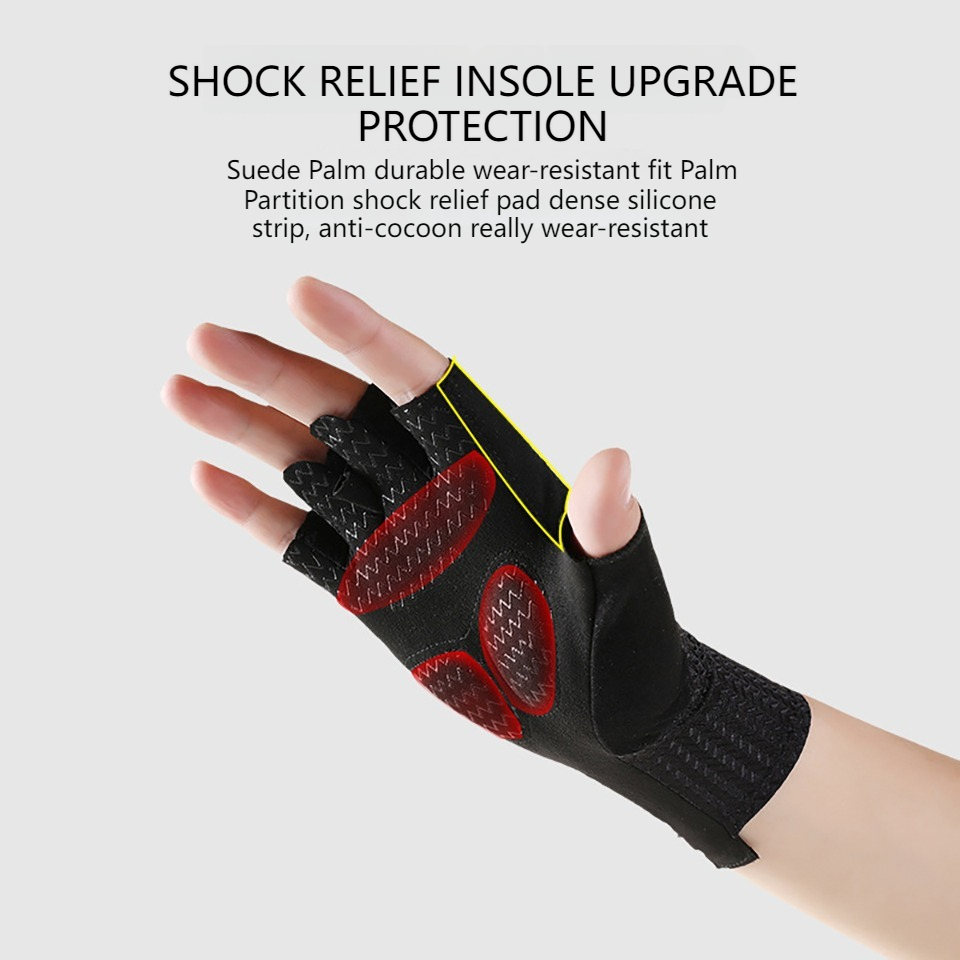 GOBYGO 1 ペアサイクリングハーフフィンガーグローブ衝 - Cut Resistant Glove のレビューと価格