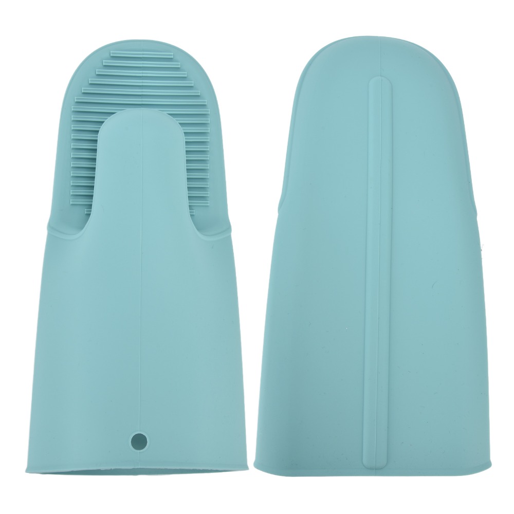 2個入り シリコン製耐熱グローブ 延長デザイン 滑り止め加工 - Oven Mitt Silicone のレビューと価格