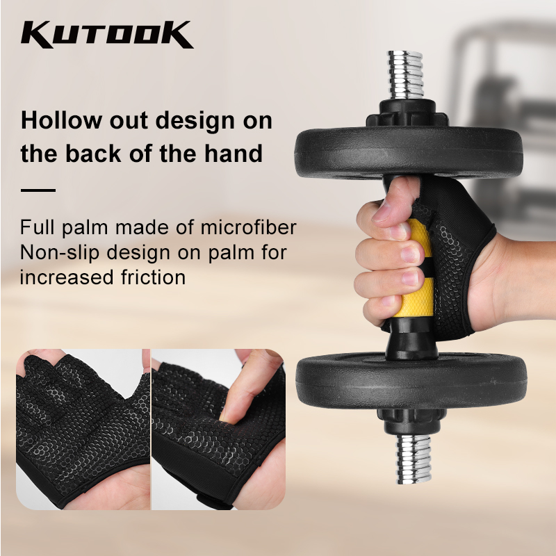 KUTOOK マンウェイトリフティンググローブ フルパームプ - Workout Glove Gym のレビューと価格