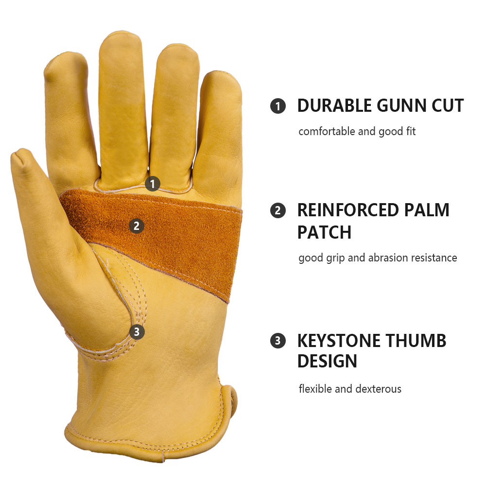 レザーグローブ メンズ ワークグローブ ソフトカウハイド ド - Leather Driving Glove のレビューと価格