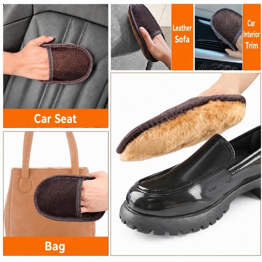 高品質省力靴磨きグローブ メッシュ生地 靴ケア 靴磨きツール - Rubber Glove Cleaning のレビューと価格