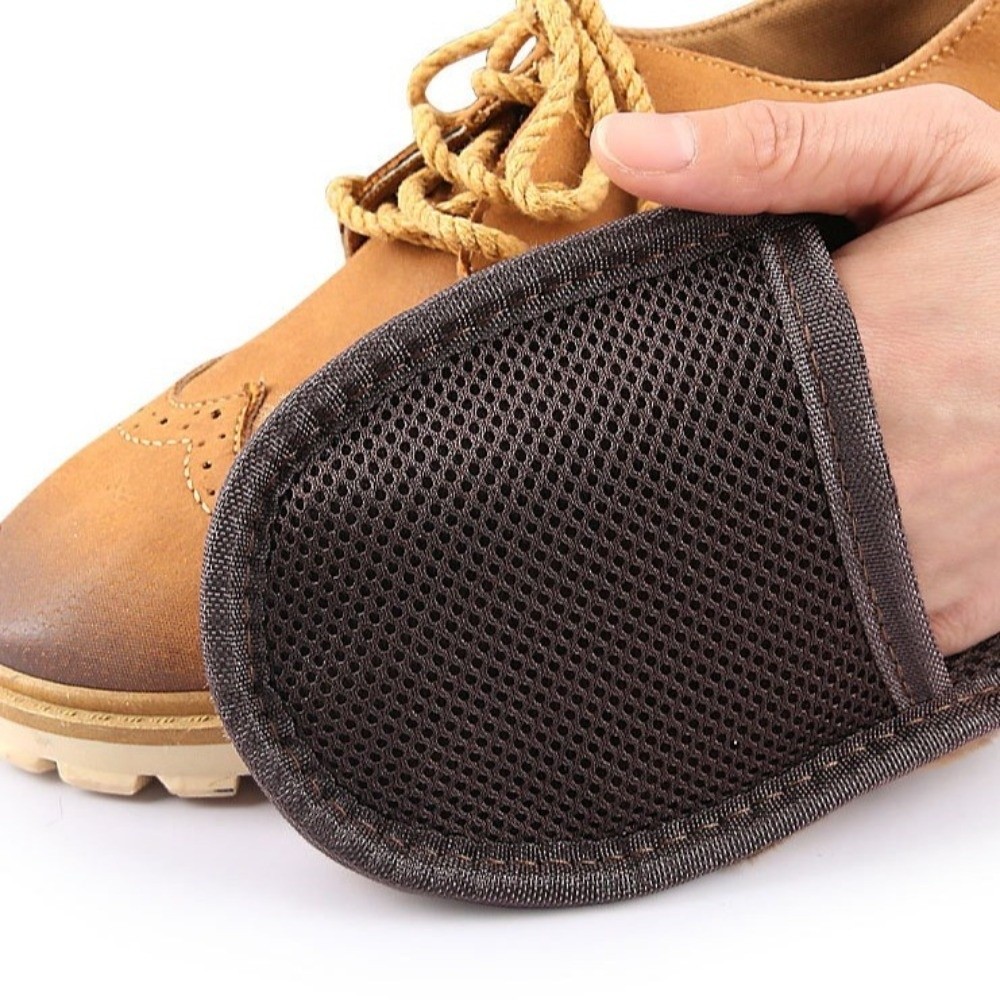 高品質省力靴磨きグローブ メッシュ生地 靴ケア 靴磨きツール - Rubber Glove Cleaning のレビューと価格