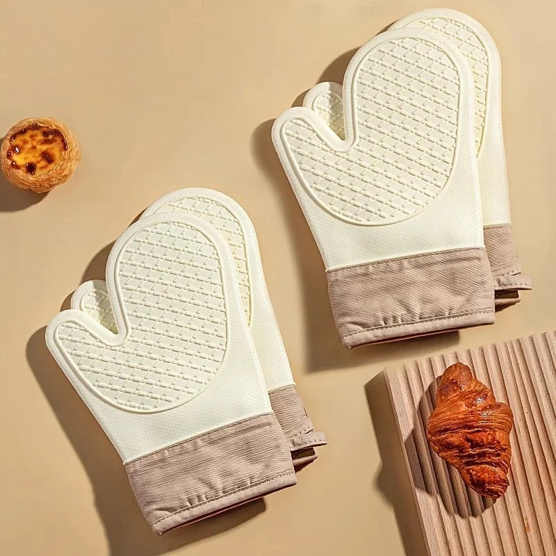 耐熱シリコンオーブン用手袋1個 - 電子レンジ保護用の滑り止 - Oven Mitt Silicone のレビューと価格