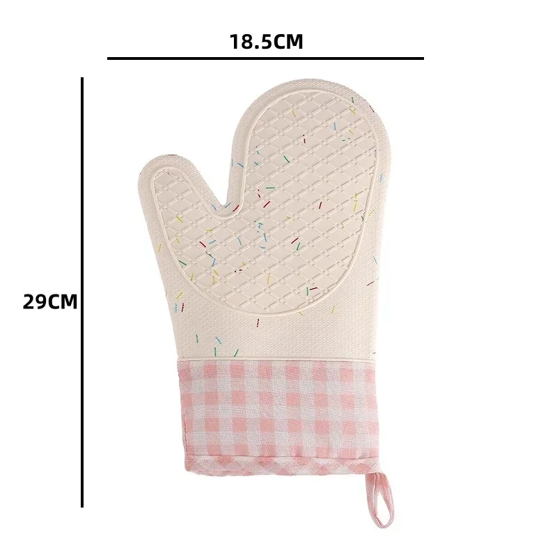電子レンジ耐熱手袋シリコーン抗火傷綿ベーキングクッキンググロ - Oven Mitt Silicone のレビューと価格