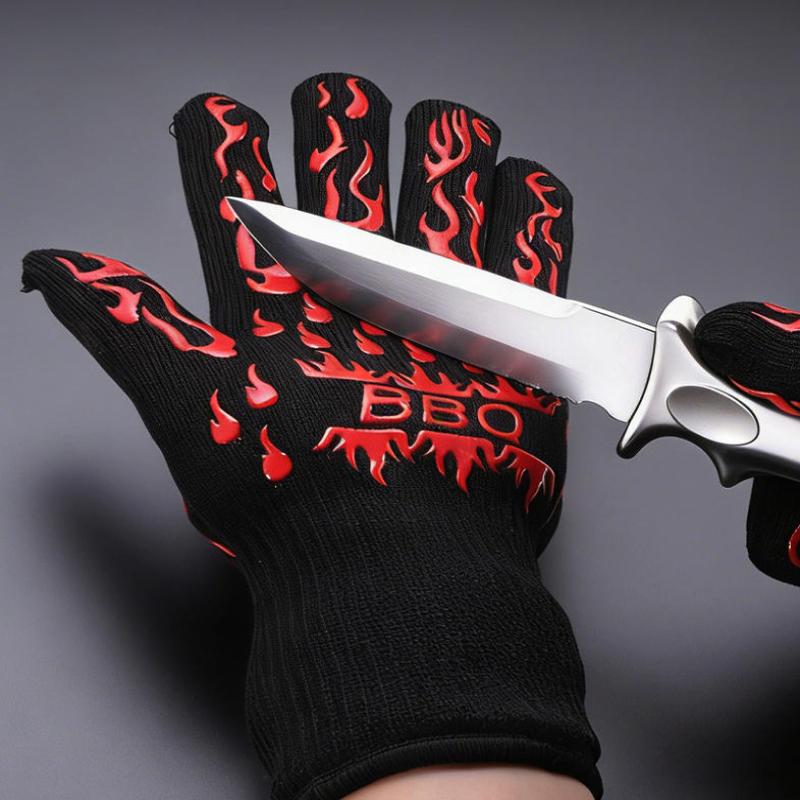 1/2 個ノンスリップシリコーンオーブン手袋バーベキュー手袋 - Oven Mitt Silicone のレビューと価格