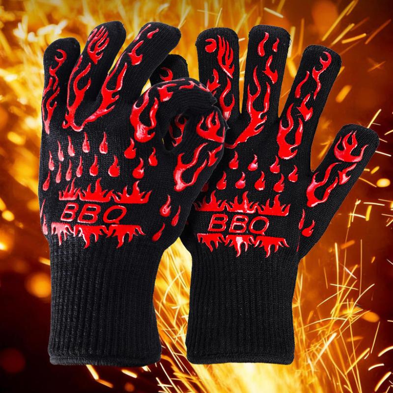 1/2 個ノンスリップシリコーンオーブン手袋バーベキュー手袋 - Oven Mitt Silicone のレビューと価格