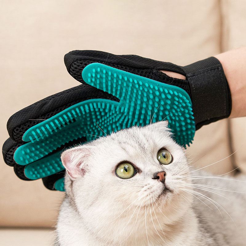 ペットグルーミンググローブ、猫と犬用の優しい毛取りミット、入 - Rubber Glove Cleaning のレビューと価格