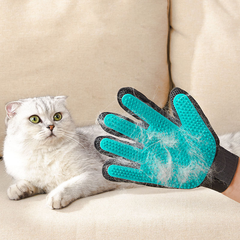 ペットグルーミンググローブ、猫と犬用の優しい毛取りミット、入 - Rubber Glove Cleaning のレビューと価格