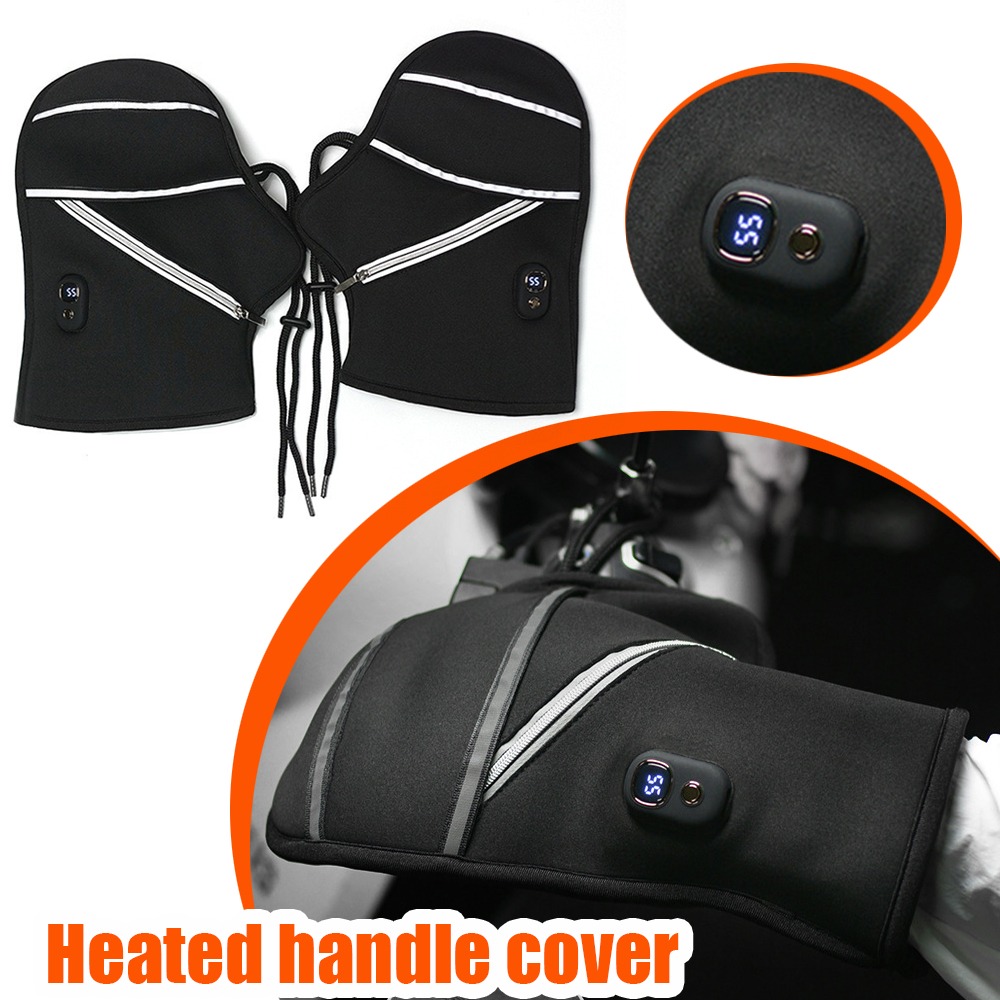 オートバイのハンドルバーカバー冬用加熱電子手袋暖かい防水電気 - Heat Resistant Glove のレビューと価格