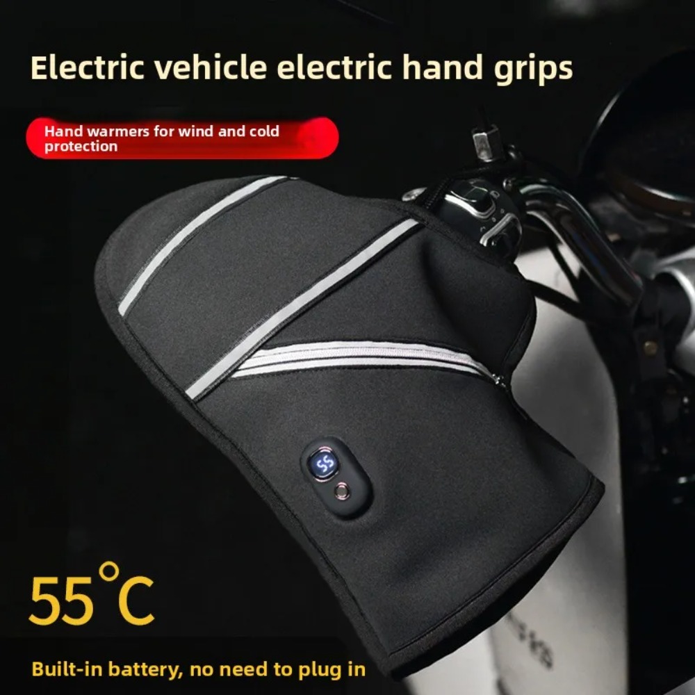オートバイのハンドルバーカバー冬用加熱電子手袋暖かい防水電気 - Heat Resistant Glove のレビューと価格