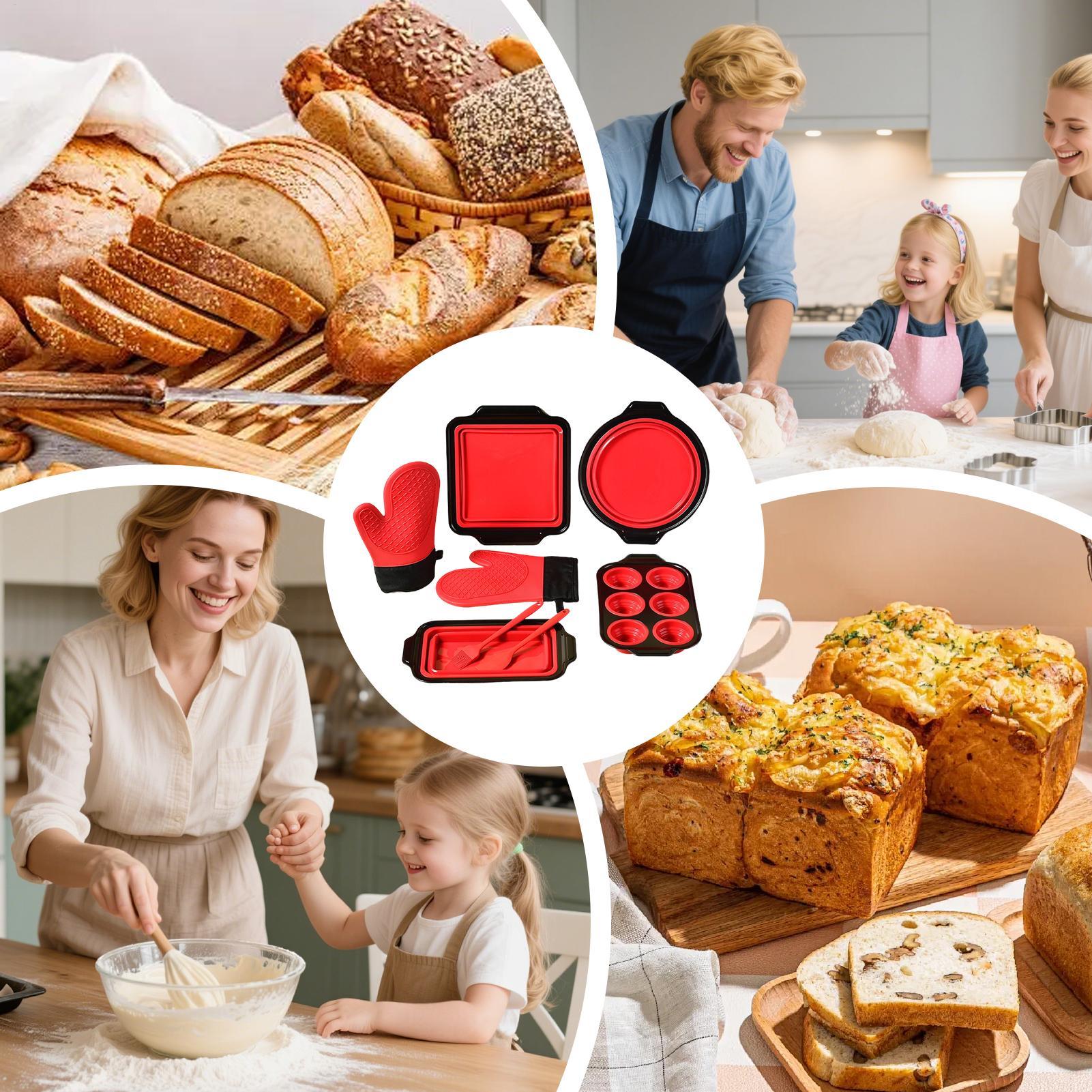 シリコン製ベーキングディッシュ、積み重ね可能なトレイ、ミット - Oven Mitt Silicone のレビューと価格