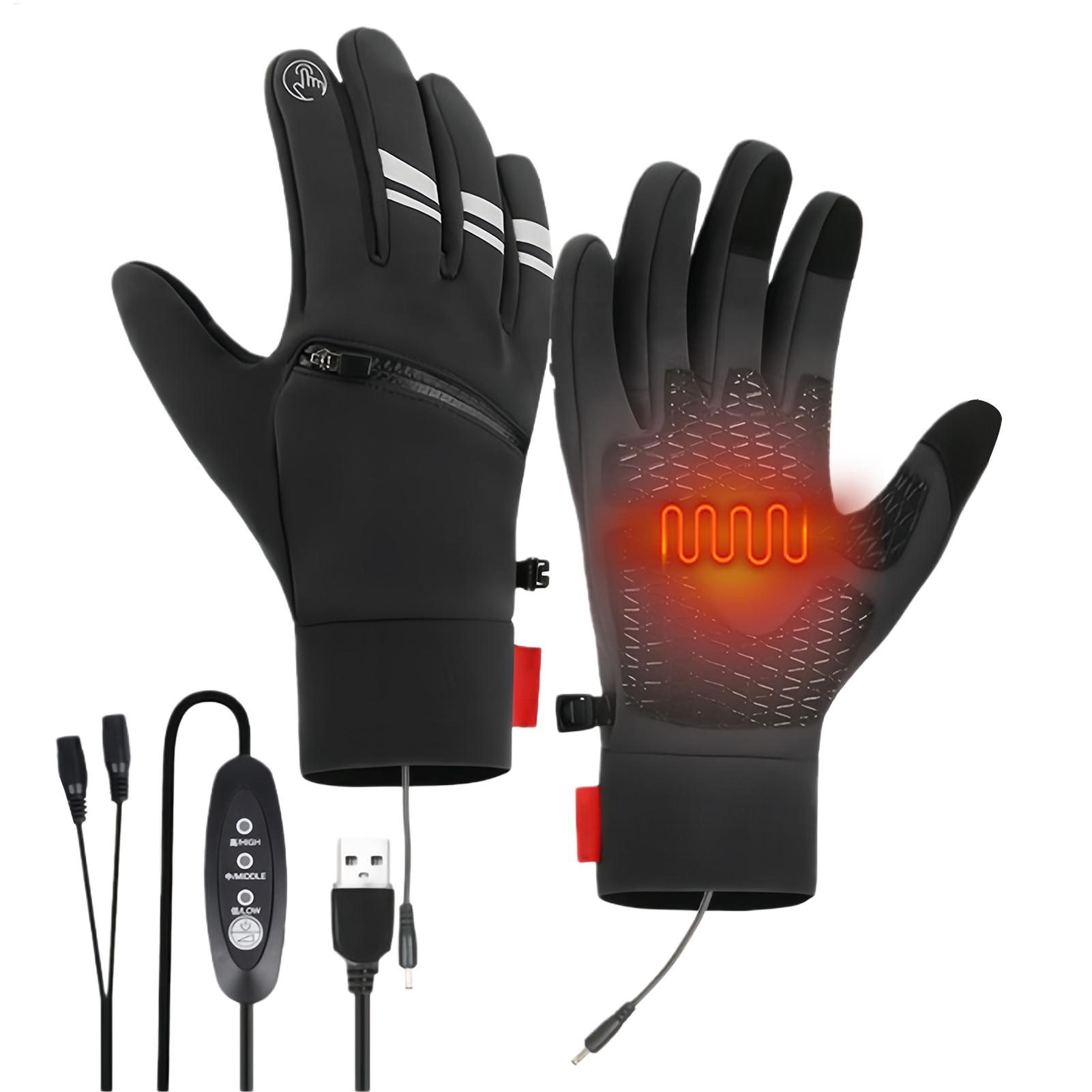USB加熱手袋 3段階の温度設定＆防水仕様 極寒、冬の狩猟、 - Gardening Glove Waterproof のレビューと価格